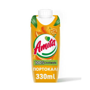 Amita Πορτοκάλι Φυσικός Χυμός 330ml amita_orange