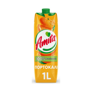 Amita Πορτοκάλι Φυσικός Χυμός 1lit amita_orange_1l