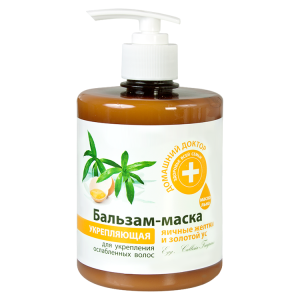 Μάσκα (Balm-Mask) για μαλλιά "Home Doctor" κρόκοι αυγών και χρυσό μουστάκι, συσφικτική, 500 ml Μάσκα (Balm-Mask) για μαλλιά "Home Doctor" κρόκοι αυγών και χρυσό μουστάκι, συσφικτική, 500 ml-f