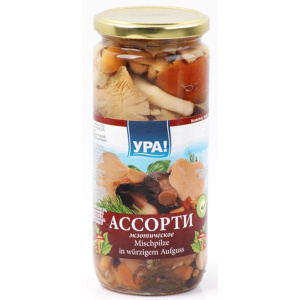 Μανιτάρια εξωτικά σε άλμη (Грибы Ассорти экзотич. сол) 500ml manitaria-toursi-exotic