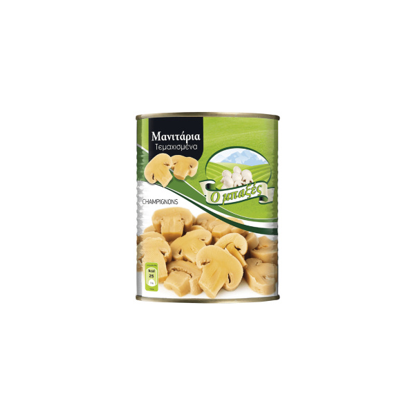 Μανιτάρια τεμαχισμένα "Ο Μπαξές", 400 g