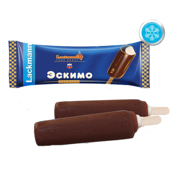 Παγωτό "Eskimo" σε γλάσο σοκολάτας 80ml