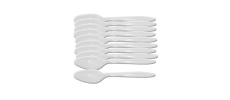 Κουτάλια πλαστικά λευκά πακ=100τεμ, 16,5cm