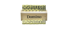 Ντόμινο, 28 ντόμινο 4 x 2 cm σε ξύλινο κουτί (Домино, 28 костяшек 4 x 2 см, деревянный бокс) 16 х 6 х 3,5 см