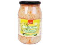 Λάχανο τουρσί με καρότο "Kapusta" 900ml (Капуста малосол.хрустящая 900мл)