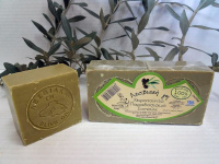 Χειροποίητο Παραδοσιακό Σαπούνι "Λεσβιακή Γη" Πράσινο 2x150gr