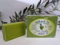 Σαπούνι ελαιόλαδου "Λεσβιακή Γη" με άρωμα Πράσινου Μήλου 2x100gr 