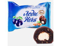 Σοκολατακια με αποξηραμένα δαμάσκηνα σε γλάσο με βάση το κακάο (Конф. Леди Ночь Чернослив) ~250gr (ΧΥΜΑ)