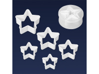 Φόρμα πλαστική για μπισκότα σε σχέδιο αστεριού 5 τεμάχια "Набор формочек для печенья (5 шт.), из высококачественного пластика"