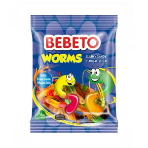 Ζελεδάκια Bebeto Worms 80 gr