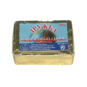 Τυρί "Druzhba" 50% λιπαρά (Плавленый сырок "Дружба" 50%жир) 100g