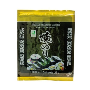Yaki Sushi Nori Φύλλα Φυκιού για Σούσι 10τεμ 25g