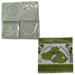Πράσινο σαπούνι από ελαιόλαδο 4x250g