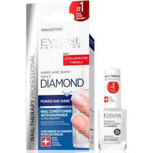 Eveline Nail Therapy Nail Diamond Hardener Conditioner, 12ml (Eveline Nail Therapy Кондиционер для ногтей с бриллиантами)