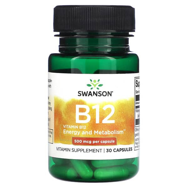 Swanson Vitamin B12 500 mcg 30 δισκία